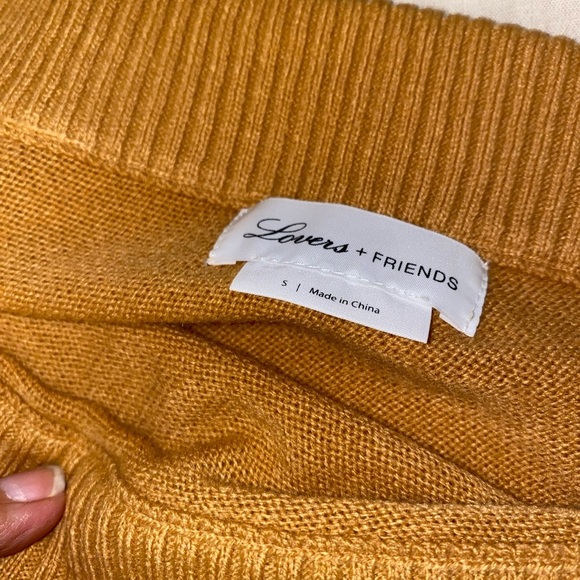 Lovers + Friends Linny Sweater in Mustard (SW1) - Picture 5 of 6